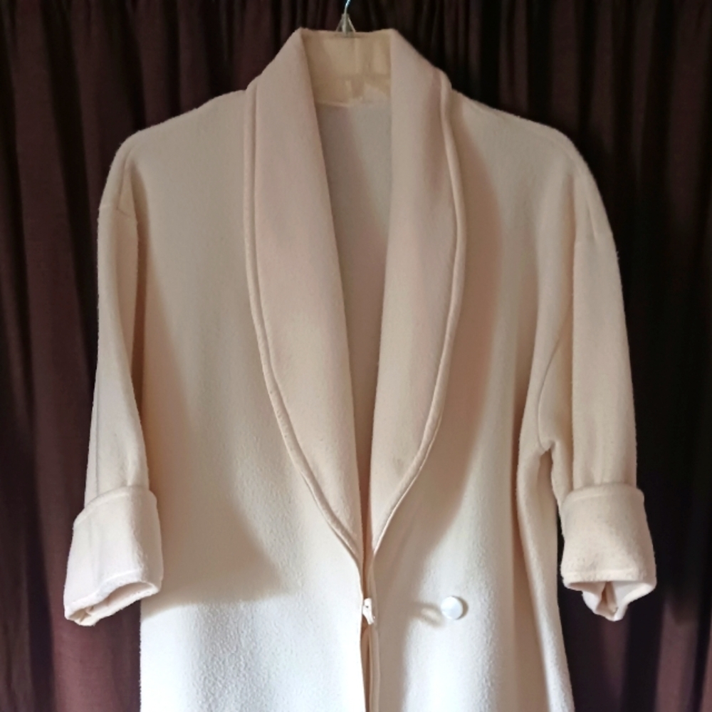 Fleece trench coat